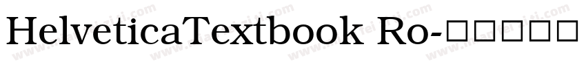 HelveticaTextbook Ro字体转换